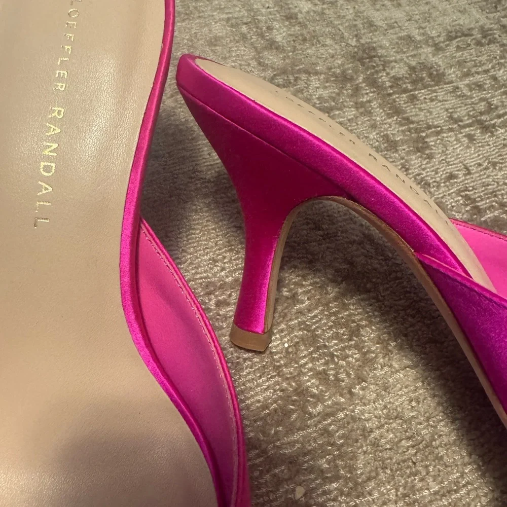 Loeffler Randall Fuchsia Amyra Bow Kitten Mule - Picture 3 of 4